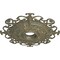 Ekena Millwork Orleans Medallion (Canopies up to 8 1/4"), 38 3/8"OD x 6 5/8"ID x 2 7/8"P, Witch Hazel Crackle CM38OLWHC - alternate 2
